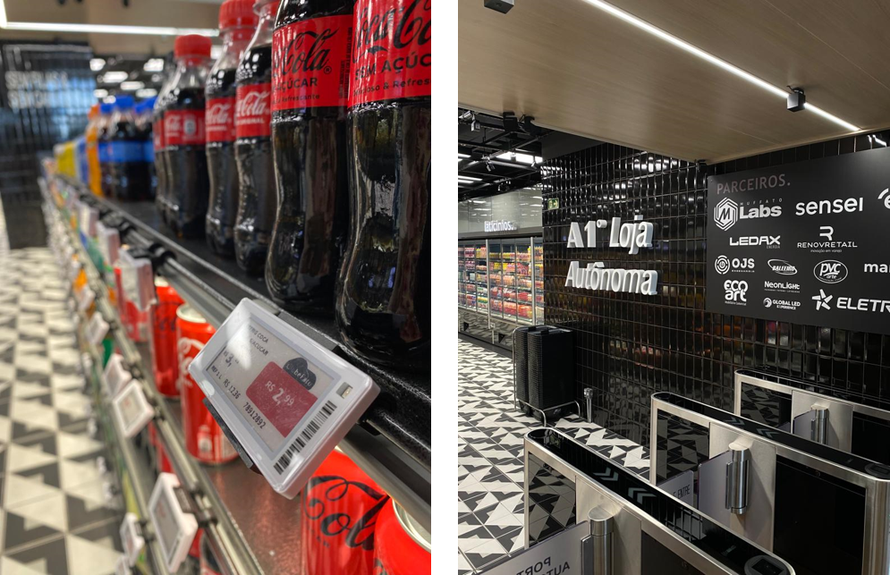 Muffato GO using Hanshow's electronic shelf label for product display on shelf edge